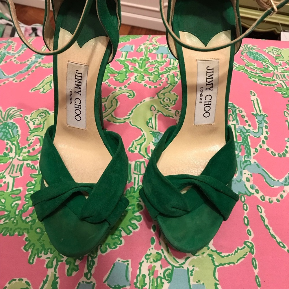 Jimmy Choo Green Heels - Picture 7 of 8